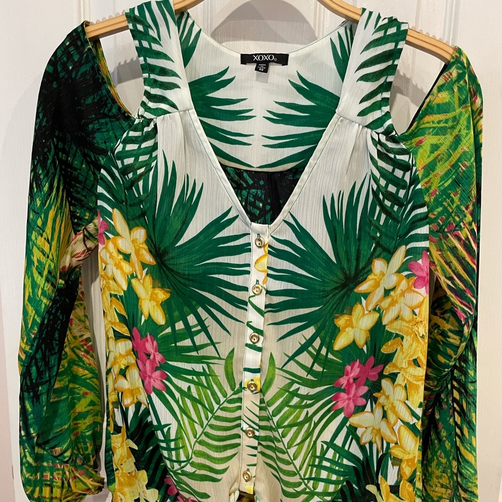 Cold shoulder blouse